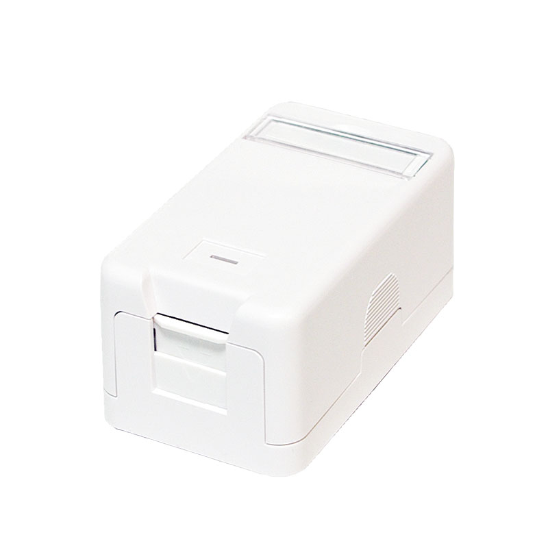 Produktbild XMVT 200 140  -  Aufputz-Leergehäuse Keystone, für 1xRJ45 UTP, weiss, - Ausverkauf